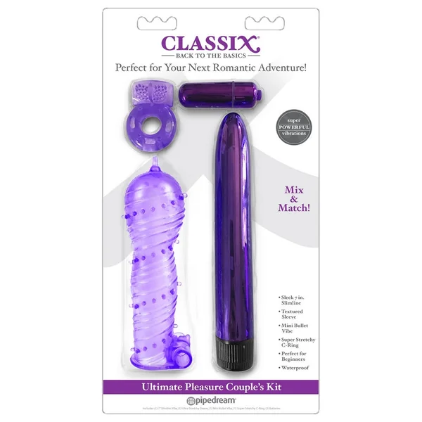 Pipedream Products Classix Ultimate Pleasure Couples Kit – Purple