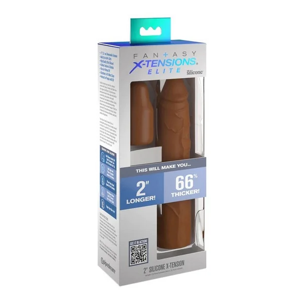 Pipedream Products Fantasy X-tensions 8” Sleeve with 2” Plug Tan