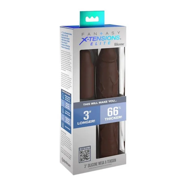 Pipedream Products Fantasy X-tensions 9” Sleeve with 3” Plug Brown