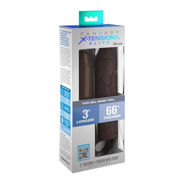 Pipedream Products Fantasy X-tensions Elite 7” Extension with Strap Brown