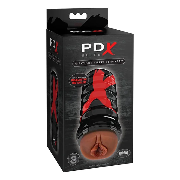 Pipedream Products PDX Elite Air Tight Pussy Stroker Brown/Black