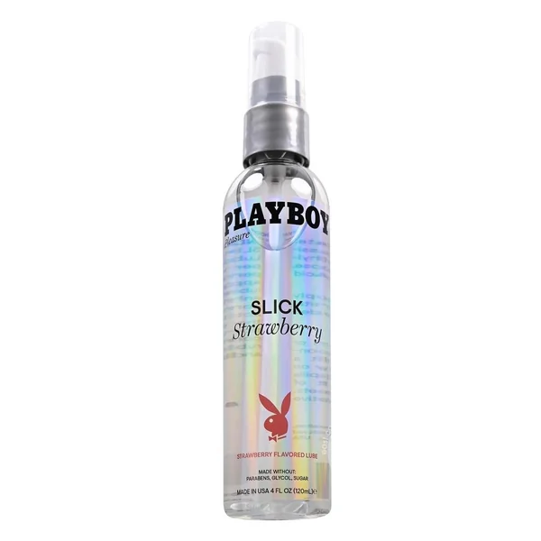 Playboy Slick Strawberry Water Based Lubricant 4oz