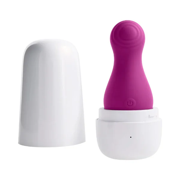 Playboy The Jet Set Rechargeable Silicone Tapping Travel Friendly Massager With Charging Case