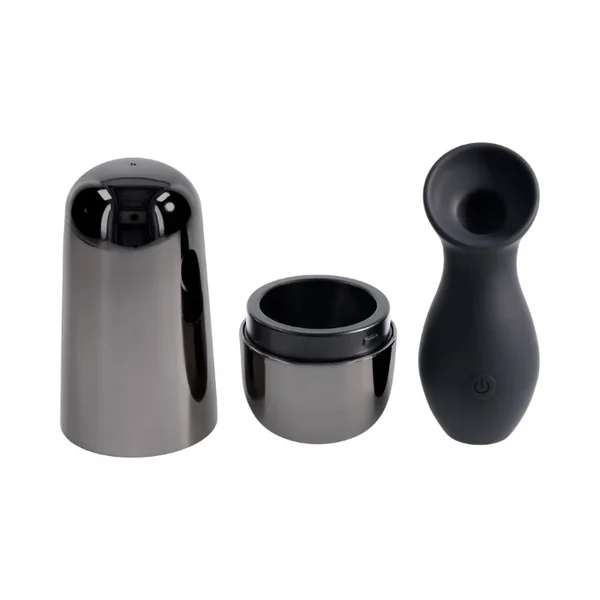Playboy The Jet Set Sucker Rechargeable Silicone Travel Friendly Suction Massager With Charging Case
