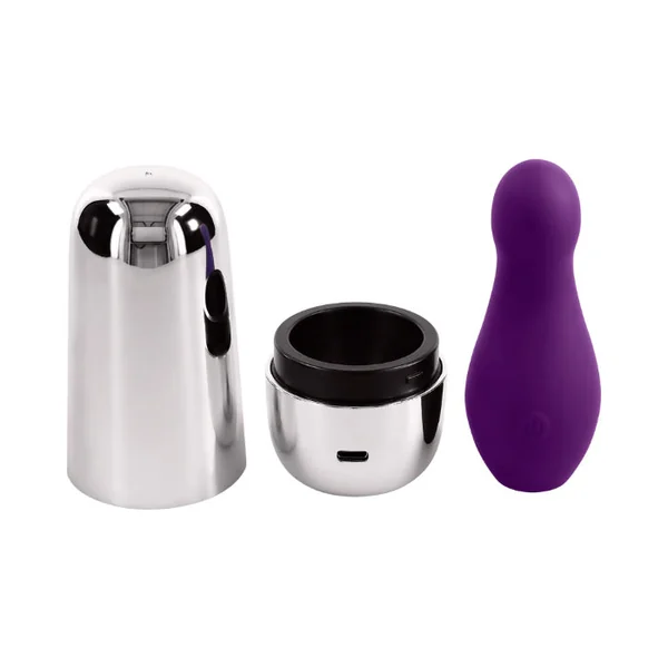 Playboy The Jet Set Vibe Rechargeable Silicone Petite Travel Friendly Mini Vibrator With Charging Case