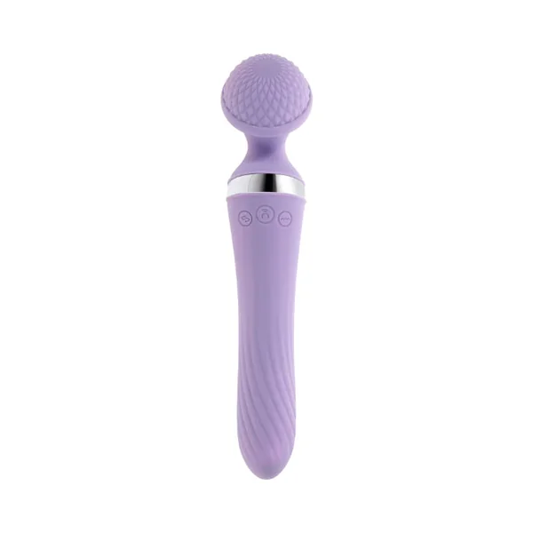 Playboy Vibrato Vibrating And Rotating Dual Ended Rechargeable Silicone Wand