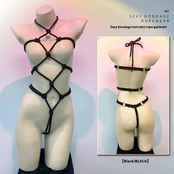 Pleasure Seek Sexy Bondage And Discipline Open Underwear Set