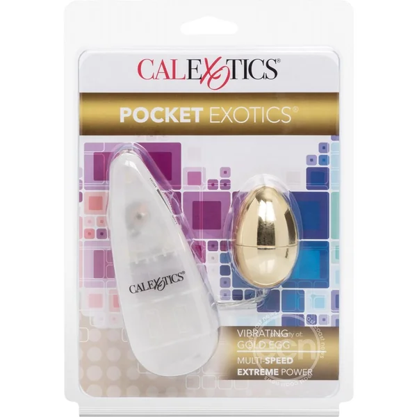 Pocket Exotics Vibrating Gold Egg - Gold