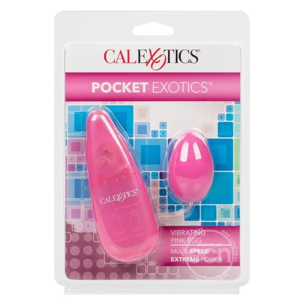 Pocket Exotics Vibrating Pink Passion Egg - Pink