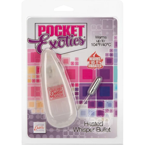Pocket Exotics Warming Whisper Bullet - Silver