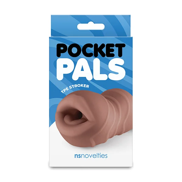 Pocket Pals Mouth Stroker - Brown