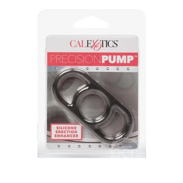 Precision Pump Erection Enhancer Silicone Cock Ring - Smoke