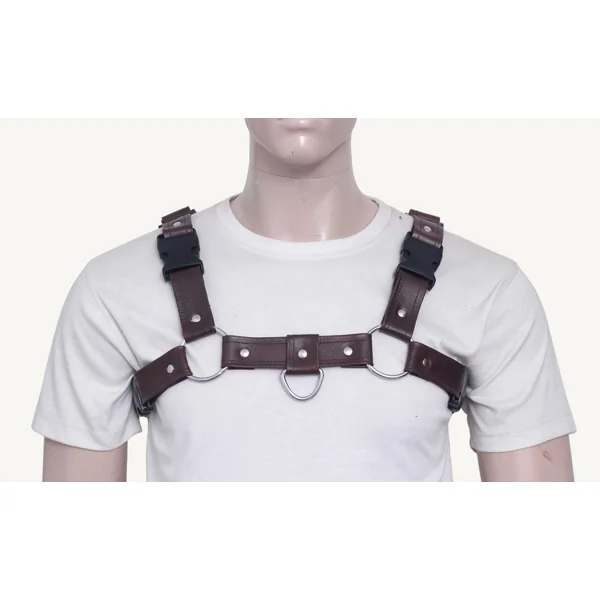 Premium Leather Chest Harness For Mens