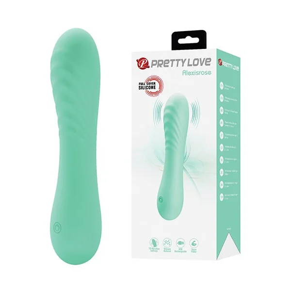 Pretty Love Alexisrose Curved Vibrator - Aqua