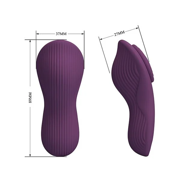 Pretty Love Mane Magnetic App-Controlled Panty Vibe - Purple