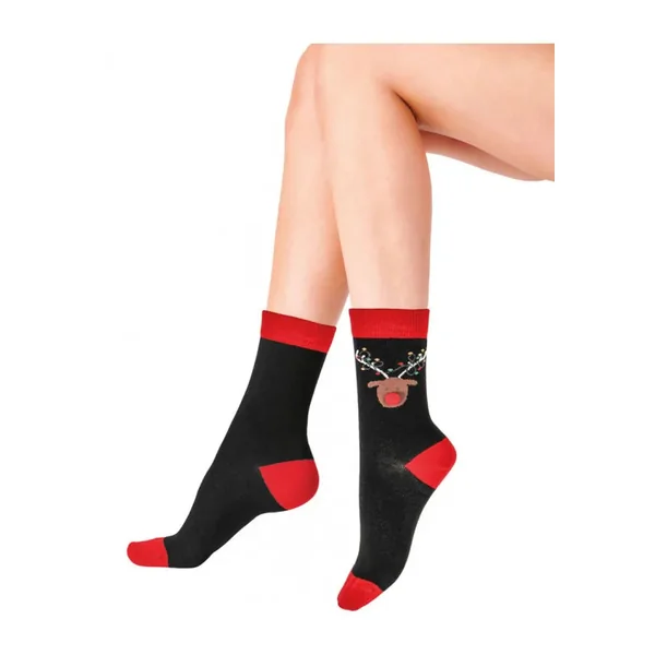 Pretty Polly Reindeer Stocking Socks