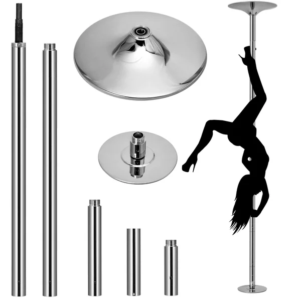 Professional Dancing Pole 45mm Spinning Pole Portable Removable Spinning Dancing Pole Dance Kit Adjustable Height Spinning Pole for Exercise Club Party Pub Home
