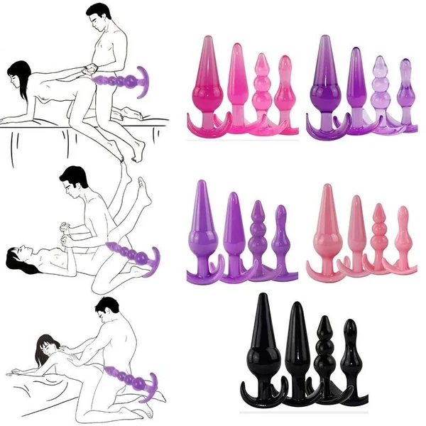 Prostate Massager Anal Dildo Butt Plug Adult Phalluses Plug Beads G-spot Erotic Sex Toys For Men Women Products No Vibrator