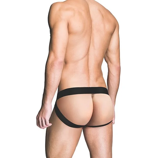 Prowler RED Fishnet Ass-less Jock - Black SM