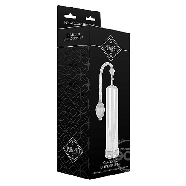 Pumped By Shots Classic Extra Large Extender Penis Pump - Clear