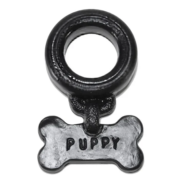 PUPPY Silicone Cockring with Playful Dog Tag Design