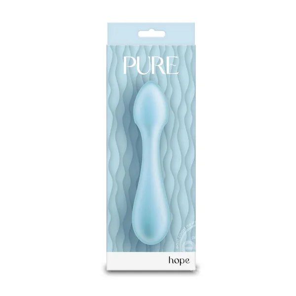 Pure Hope Rechargeable Silicone Wand - Blue