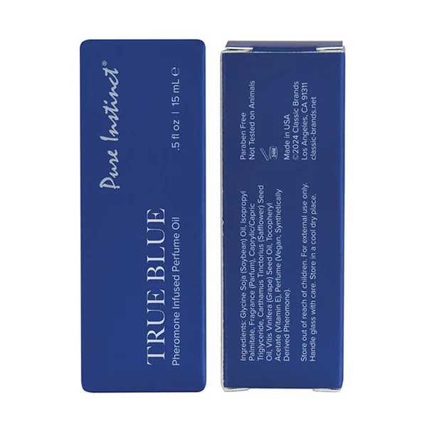 Pure Instinct Pheromone Perfume Oil w/Dripper - 15 ml True Blue