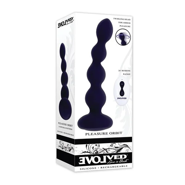 Purple Pleasure Orbit Remote Controlled Anal Vibe - Purple