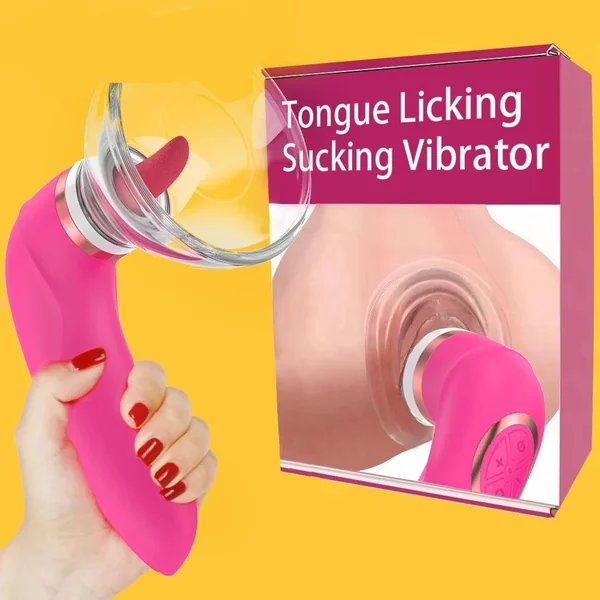 Pussy Sucking Dildo Vibrator Sex Toys for Woman Tongue Licking Clitoris Stimulator Nipple Sucking Vibrator Masturbator Massager