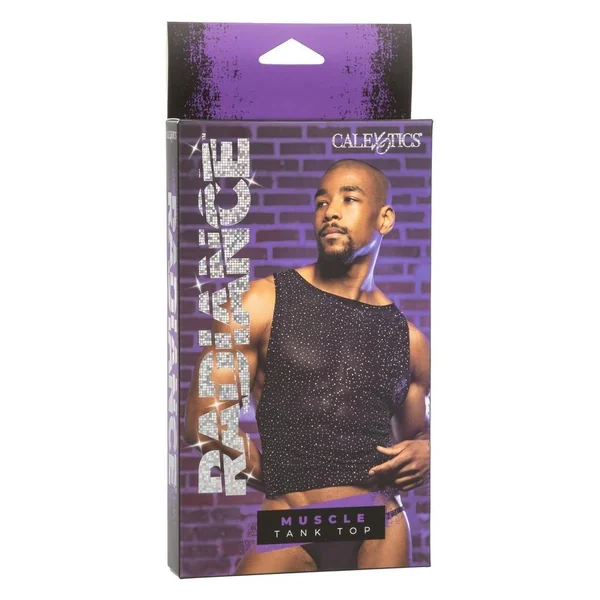 Radiance Muscle Tank Top - Black