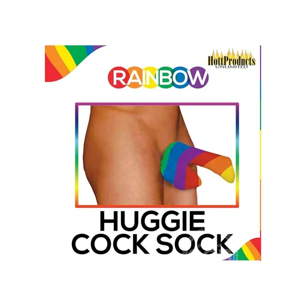 Rainbow Huggie Mens Cock Sock - Multicolor