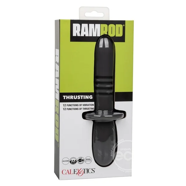 Ramrod Thrusting Rechargeable Silicone Anal Probe - Gray