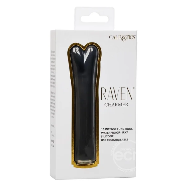 Raven Charmer Rechargeable Silicone Bullet - Black