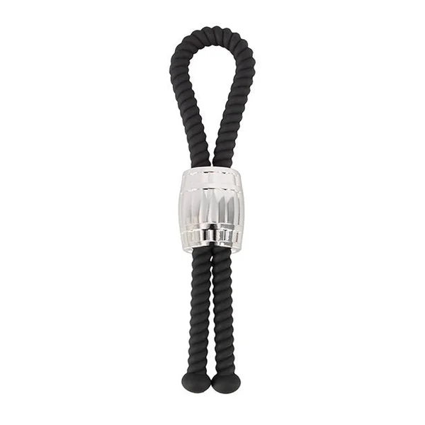 Rebel Heavy Rope Cock Lasso - Black