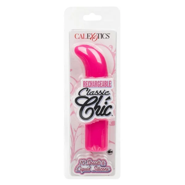 Rechargeable Classic Chic Mini G Silicone Vibrator - Pink