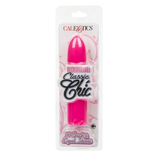 Rechargeable Classic Chic Mini Silicone Vibrator - Pink