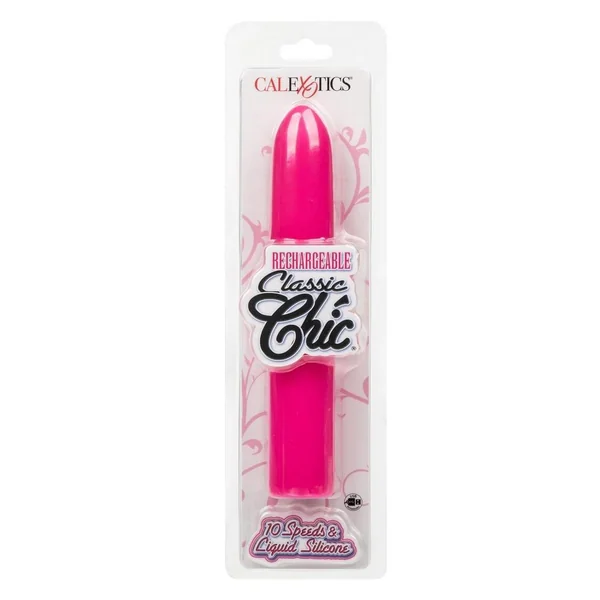 Rechargeable Classic Chic Standard Silicone Vibrator - Pink