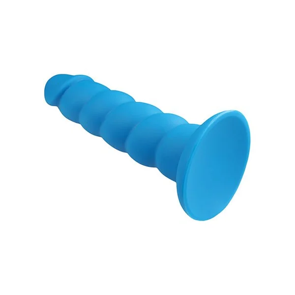Rock Candy Suga Daddy 7" Silicone Dildo - Blue