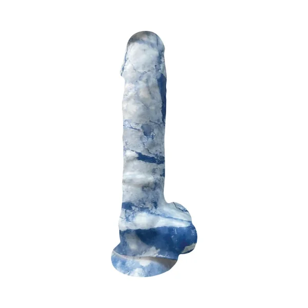 Rock Cocks Zeus Marble 7 Inch Silicone Dildo With Strong Suction Cup