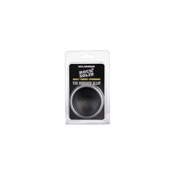 Rock Solid Brushed Alloy X-Large (2in X .75in) Silver