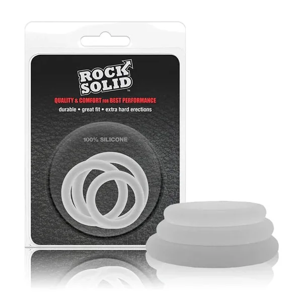 Rock Solid Gasket Translucent Silicone 3pc Set (.75in,1in,1.25in)