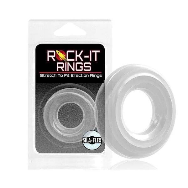 Rock-it Rings Silicone Ribbed Donut - Translucent