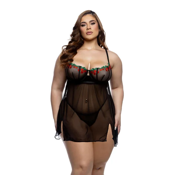 Roma Cherry Delight Babydoll 2PC Set