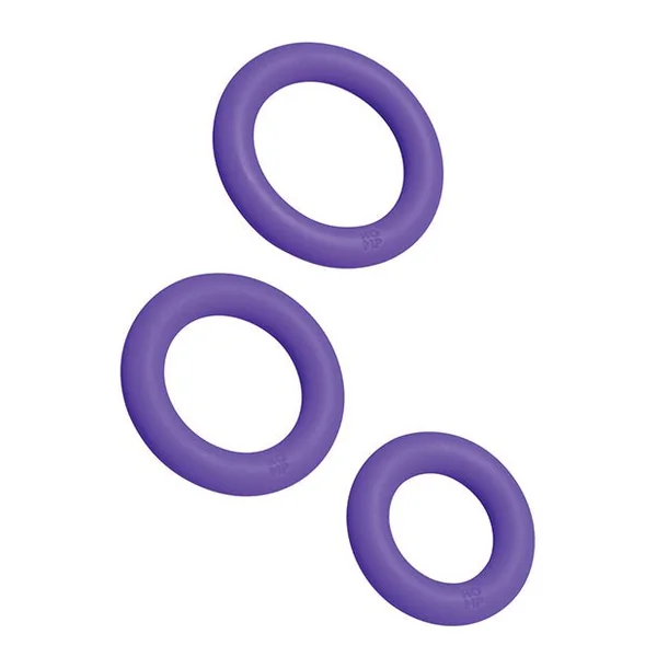 Romp Remix Trio Penis Ring Set of 3 - Purple