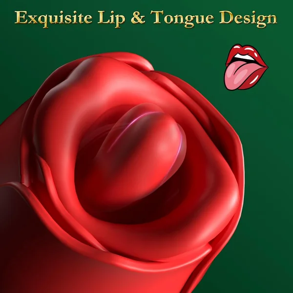 🌹 Rose Bliss: 8-Mode 360° Tongue Licking Vibrator