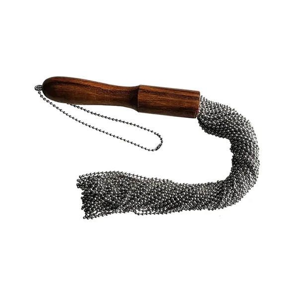 Rouge Beaded Metal Falls Silver Flogger