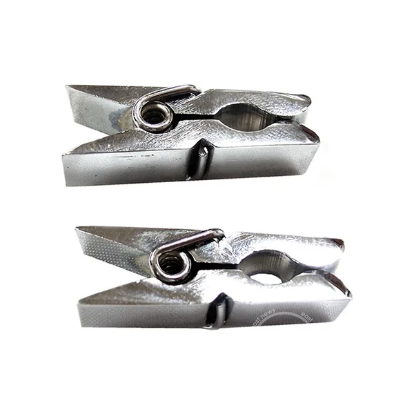 Rouge Metal Nipple Clamps - Silver