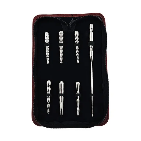 Rouge Stainless Steel Penis Plug Set of 6 - Silver