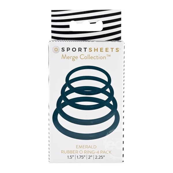 Rubber O-Ring Assorted Sizes (4 pack) - Emerald