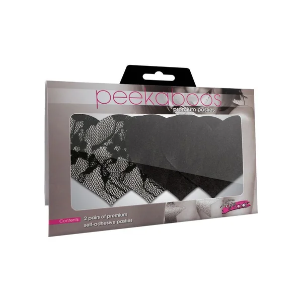 SATIN AND LACE HEARTS